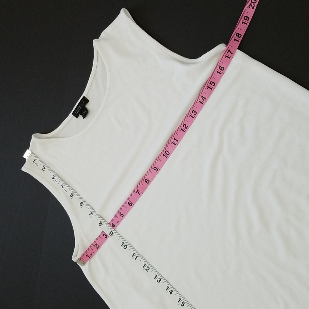 J. Jill Wearever White Tank Top Small - Picture 4 of 8